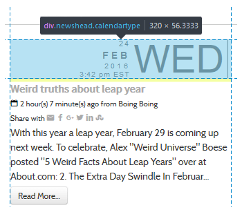 Head: calendar