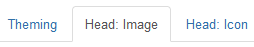 Click the head:image tab