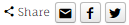 Share icons with extra classes