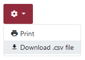 The dropdown layout