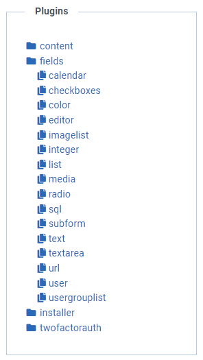Field plugins