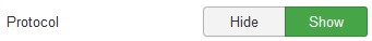 The Joomla 3 radio button